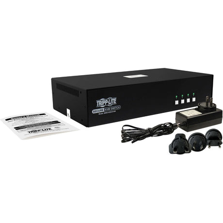 Tripp Lite by Eaton Secure KVM Switch, 4-Port, Dual Head, HDMI to HDMI, 4K, NIAP PP4.0, Audio, CAC, TAA — B002-H2AC4-N4