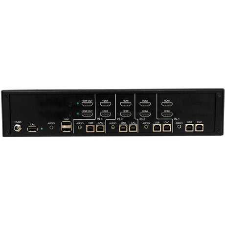 Tripp Lite by Eaton Secure KVM Switch, 4-Port, Dual Head, HDMI to HDMI, 4K, NIAP PP4.0, Audio, CAC, TAA — B002-H2AC4-N4