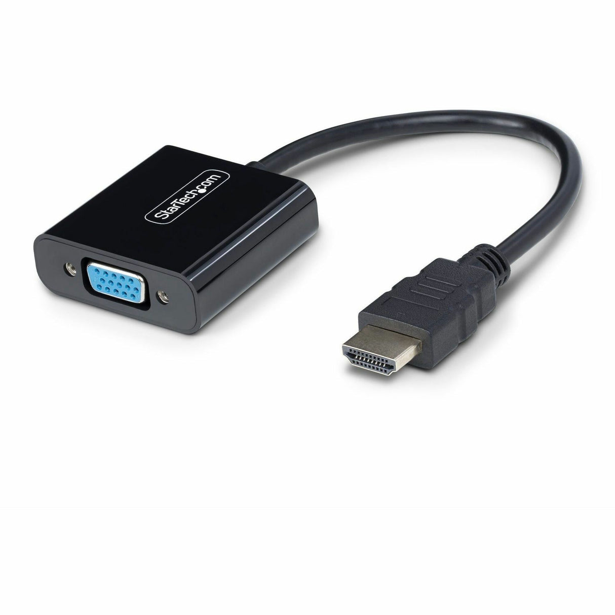 StarTech.com HDMI to VGA Adapter, Active Video Converter For Laptop/Desktop, 1920x1080 (1080p), HDMI Source to VGA Monitor/Display — HD2VGAE3