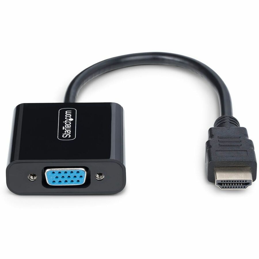 StarTech.com HDMI to VGA Adapter, Active Video Converter For Laptop/Desktop, 1920x1080 (1080p), HDMI Source to VGA Monitor/Display — HD2VGAE3