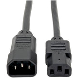 Eaton Tripp Lite Series PDU Power Cord, C13 to C14 - 10A, 250V, 18 AWG, 8 ft. (2.43 m), Black — P004-008