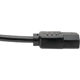 Eaton Tripp Lite Series PDU Power Cord, C13 to C14 - 10A, 250V, 18 AWG, 8 ft. (2.43 m), Black — P004-008