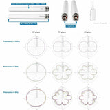 TRENDnet 3/6/7 dBi Outdoor Tri-Band Omni Antenna Kit, TEW-A057, 2.4GHz, 5GHz, 6GHz, Compatible with 802.11be/ ax/ac/n/g/b/a Routers and Access Points, N-Type Connector, White — TEW-AO57