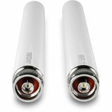TRENDnet 3/6/7 dBi Outdoor Tri-Band Omni Antenna Kit, TEW-A057, 2.4GHz, 5GHz, 6GHz, Compatible with 802.11be/ ax/ac/n/g/b/a Routers and Access Points, N-Type Connector, White — TEW-AO57
