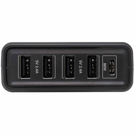 Eaton Tripp Lite Series USB-IF Certified Multi-Device USB Charger, 110W Total, 1x USB-C PD 3.0 PD port (86W) and 4x USB-A Auto-sensing ports — U280-005-WS4C1