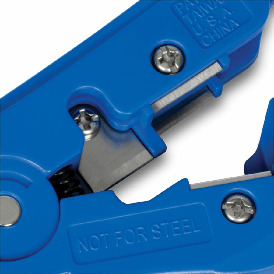 TRENDnet Universal Stripping and Cutting Tool, RG59/6/11/7, UTP, STP, CAT5, 4P/6P/8P, Flat & Round Cables, Adjustable Blade Depth, TC-CT70