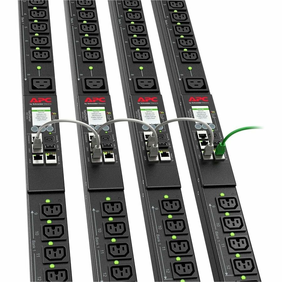 APC Rack PDU, 9000 switched, 0U, 8.6kW, 208V, 21 C13 and C15, 3 C19 and C21 sockets — APDU9965