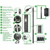 APC Rack PDU, 9000 switched, 0U, 8.6kW, 208V, 21 C13 and C15, 3 C19 and C21 sockets — APDU9965