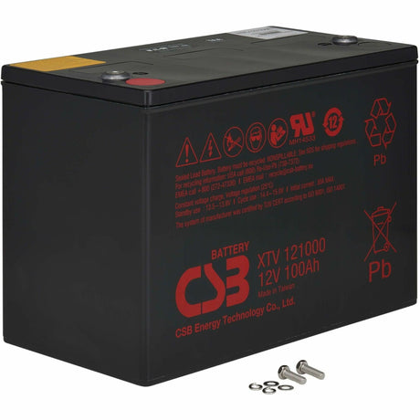 Eaton Tripp Lite Series External 12V DC 100AH Battery Module for 120V AC Extreme Temperature Network UPS, TAA — RBC12V100ET