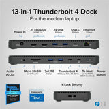 Plugable Thunderbolt 4 Dock with 100W Charging, Thunderbolt Certified — TBT4-UD5