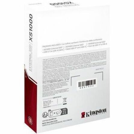 Kingston XS1000 1 TB Portable Solid State Drive - External — SXS1000/1000G