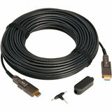 Eaton Tripp Lite Series 8K HDMI Fiber Active Optical Cable (AOC) with Detachable Connectors (M/M) - 8K UHD @ 60 Hz, HDR, HDCP 2.3, Black, 30 m (98 ft.) — P568FMM-30M-8K6