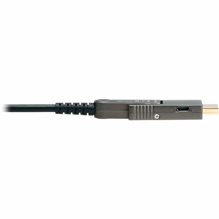 Eaton Tripp Lite Series 8K HDMI Fiber Active Optical Cable (AOC) with Detachable Connectors (M/M) - 8K UHD @ 60 Hz, HDR, HDCP 2.3, Black, 30 m (98 ft.) — P568FMM-30M-8K6