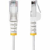 StarTech.com 20ft White Slim CAT6 Ethernet Cable, Slim Snagless RJ45, UTP, LSZH, 28AWG Bare Copper, Slim Network Patch Cord, Fluke Tested — N6PAT20WHS