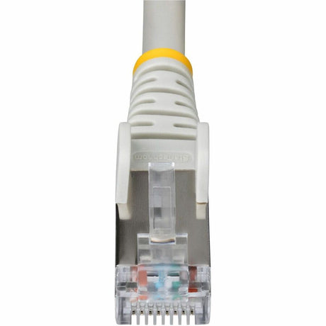 StarTech.com 10ft Gray CAT6a Ethernet Cable, Snagless RJ45, 10G, 100W PoE, S/FTP, LSZH, 27AWG Bare Copper, 500MHz, Shielded Network Cord — NLGR-10F-CAT6A-PATCH