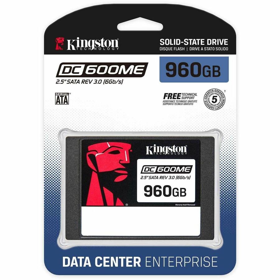 Kingston DC600ME 960 GB Solid State Drive - 2.5" Internal - SATA (SATA/600) - Mixed Use — SEDC600ME/960G