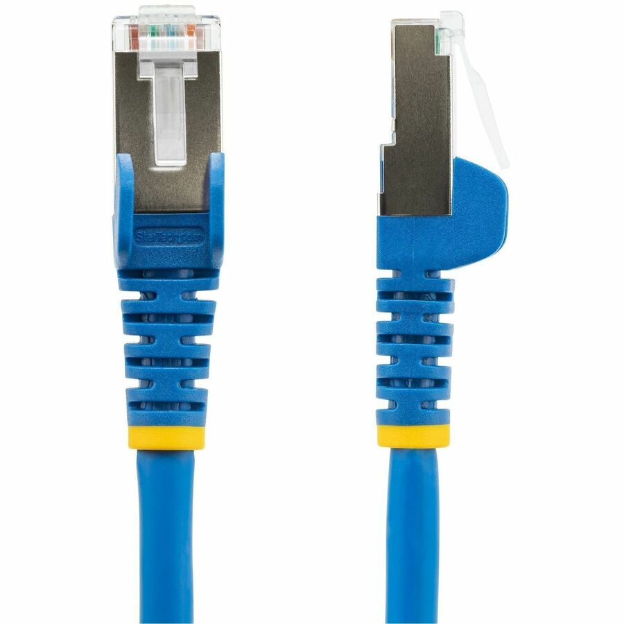 StarTech.com 100ft Blue Cat6a Ethernet Cable, Snagless RJ45, 10G, 100W PoE, S/FTP, LSZH, 27AWG Pure Copper, 500 MHz, Shielded Network Cord — NLBL-100F-6A-PATCH