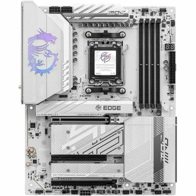 MSI MPG B850 EDGE TI WIFI Gaming Desktop Motherboard - AMD B850 Chipset - Socket AM5 - ATX — MPGB850EDGETIWIFI