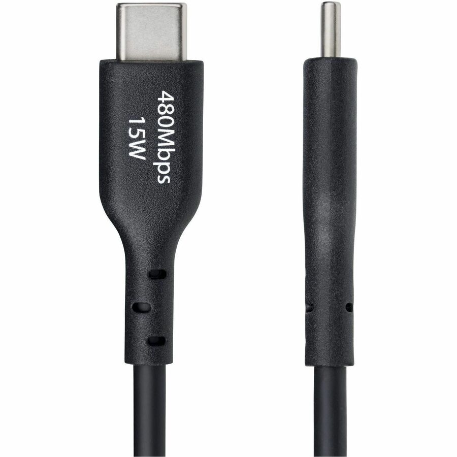 StarTech.com 10-Pack 6ft (1.8m) USB-A to USB-C Charging Cable, Charge & Sync, 3A, USB 2.0, TPE Jacket - Black USB Charging Cord — USB2AC6FBKE10PK