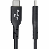 StarTech.com 10-Pack 6ft (1.8m) USB-A to USB-C Charging Cable, Charge & Sync, 3A, USB 2.0, TPE Jacket - Black USB Charging Cord — USB2AC6FBKE10PK