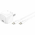 Belkin 30W Portable USB-C Wall Charger - 1xUSB-C (30W) - Fast Charge - Power Adapter w/ USB-C to USB-C Cable - White — WCA008dq1MWH-B6