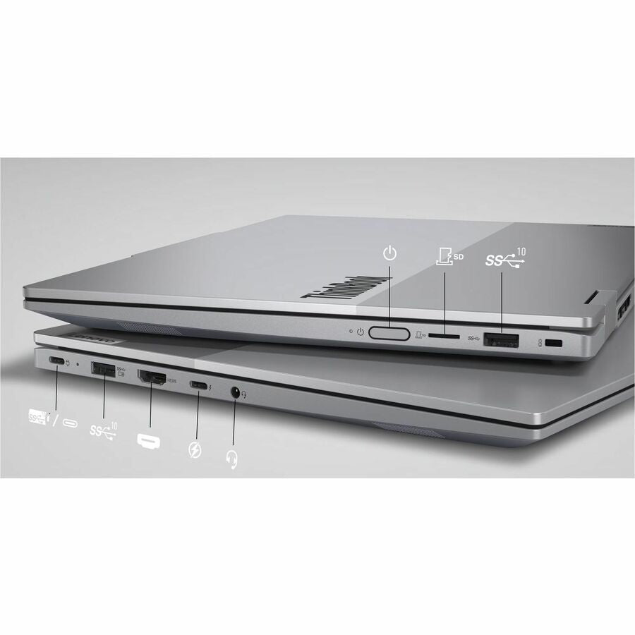 Lenovo ThinkBook 14 G5 IAU 21SQ0002US 14" Touchscreen Convertible 2 in 1 Notebook - WUXGA - Intel Core Ultra 7 255U - 16 GB - 512 GB SSD - English (US) Keyboard - Luna Gray — 21SQ0002US
