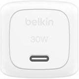 Belkin 30W Portable USB-C Wall Charger - 1xUSB-C (30W) - Fast Charge - Power Adapter w/ USB-C to USB-C Cable - White — WCA008dq1MWH-B6