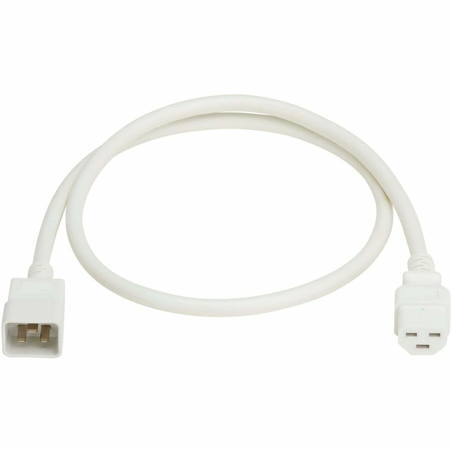 Eaton Tripp Lite Series Power Cord, C20 to C21 - Heavy-Duty, 20A, 250V, 12 AWG, 4 ft. (1.2 m), White — P035-004-AWH