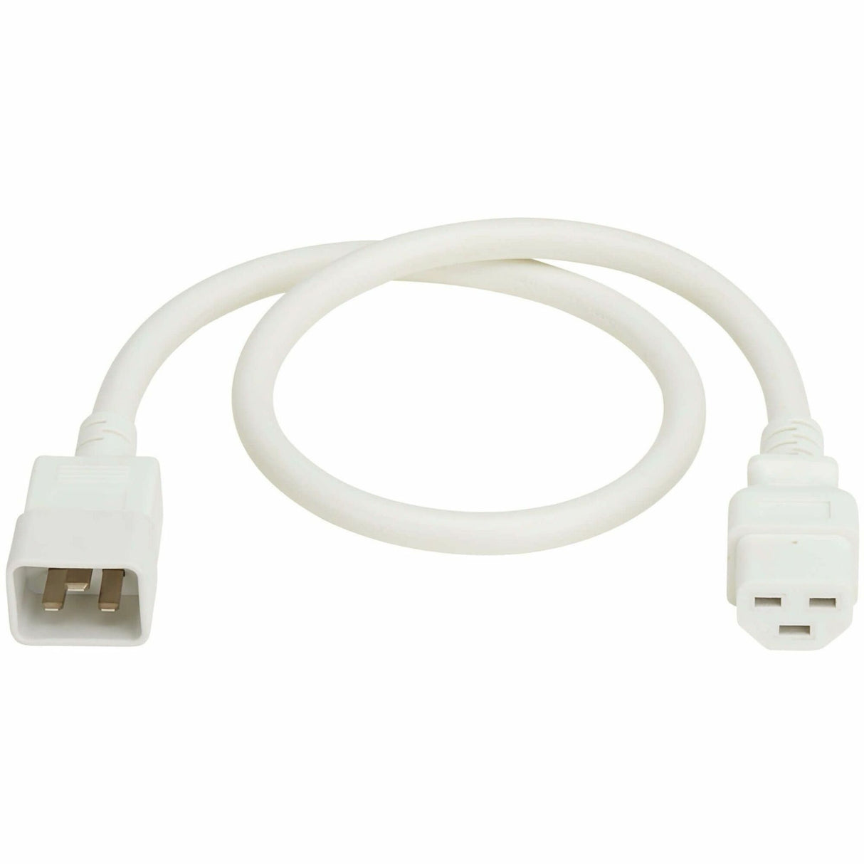 Eaton Tripp Lite Series Power Cord, C20 to C21 - Heavy-Duty, 20A, 250V, 12 AWG, 2 ft. (0.6 m), White — P035-002-AWH