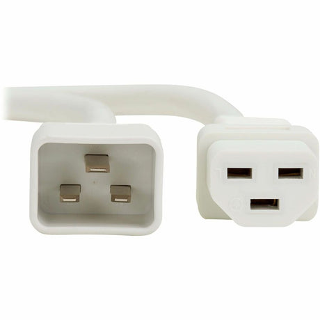 Eaton Tripp Lite Series Power Cord, C20 to C21 - Heavy-Duty, 20A, 250V, 12 AWG, 2 ft. (0.6 m), White — P035-002-AWH