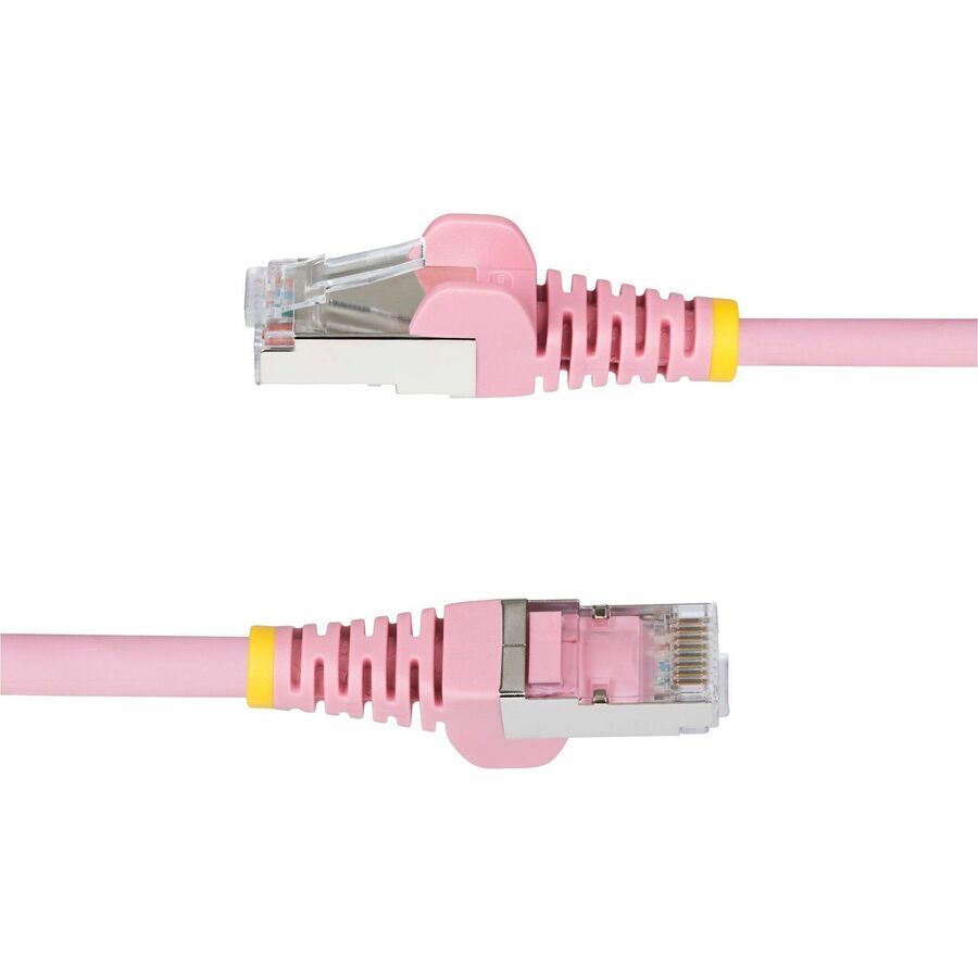 StarTech.com 5ft Pink CAT6a Ethernet Cable, Snagless RJ45, 10G, 100W PoE, S/FTP, LSZH, 27AWG Bare Copper, 500MHz, Shielded Network Patch Cord — NLPN-5F-CAT6A-PATCH