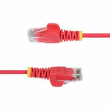 StarTech.com 15ft Red Slim CAT6 Ethernet Cable, Slim Snagless RJ45, UTP, LSZH, 28AWG Bare Copper, Slim Network Patch Cord, Fluke Tested — N6PAT15RDS