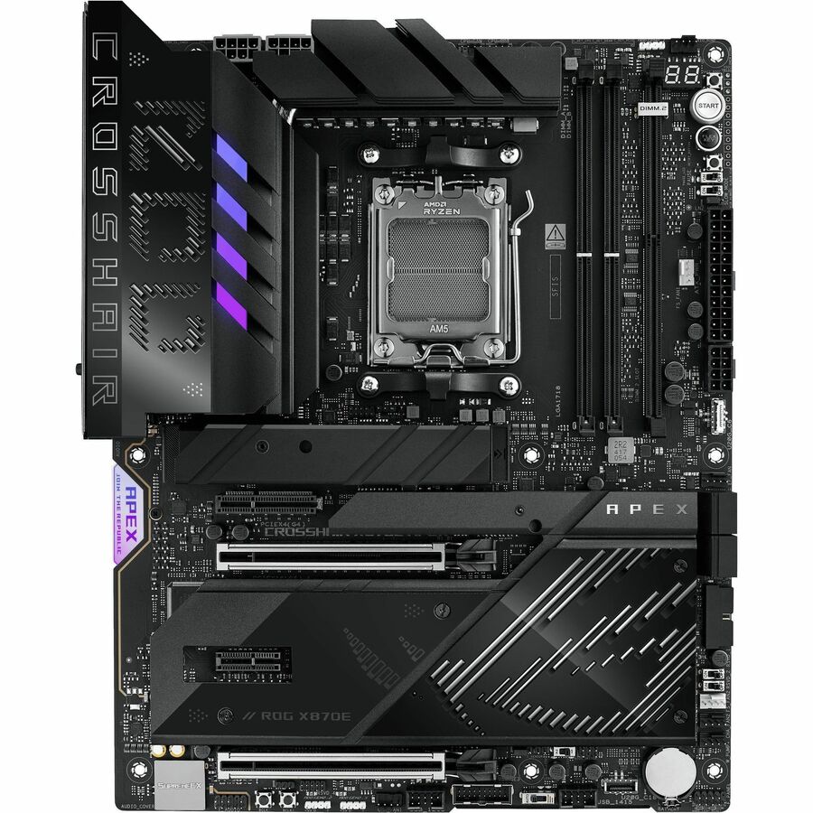 Asus ROG Crosshair X870E Apex Gaming Desktop Motherboard - AMD X870E Chipset - Socket AM5 - ATX — ROGCROSSHAIRX870EAPEX