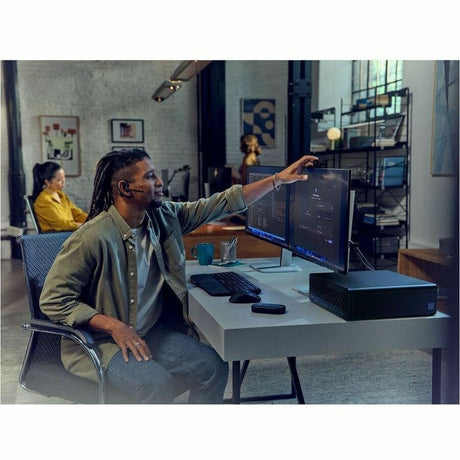 HP EliteDesk 8 G1i Desktop Computer - Intel Core Ultra 9 285 - vPro Technology - 64 GB - 1 TB SSD - Small Form Factor - Jack Black - Smart Buy — BH9E9UT#ABA
