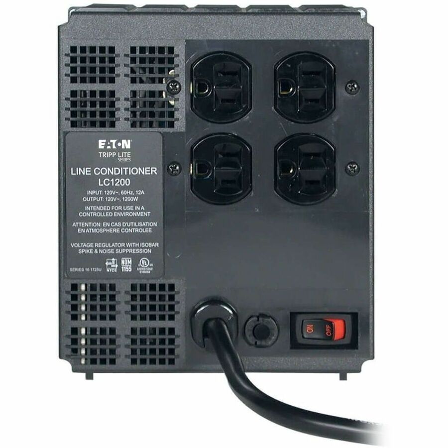 Eaton Tripp Lite Series 1200W 120V Line Conditioner - Automatic Voltage Regulator (AVR), AC Surge Protection, 4 Outlets — LC1200