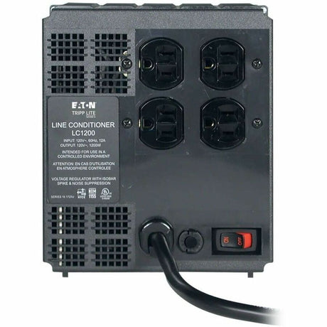 Eaton Tripp Lite Series 1200W 120V Line Conditioner - Automatic Voltage Regulator (AVR), AC Surge Protection, 4 Outlets — LC1200