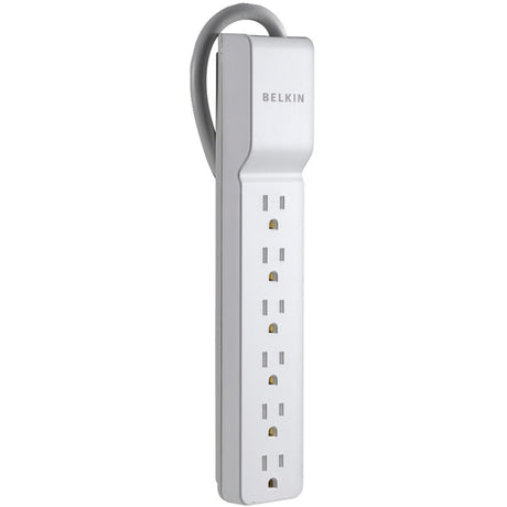 Belkin 6 Outlet Power Strip Surge Protector with 6ft Power Cord - 720 Joules - White — BE106000-06-CM