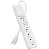 Belkin 6 Outlet Power Strip Surge Protector with 6ft Power Cord - 720 Joules - White — BE106000-06-CM