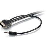 C2G 6ft Select VGA + 3.5mm Stereo Audio A/V Cable M/M - In-Wall CMG-Rated — 50225