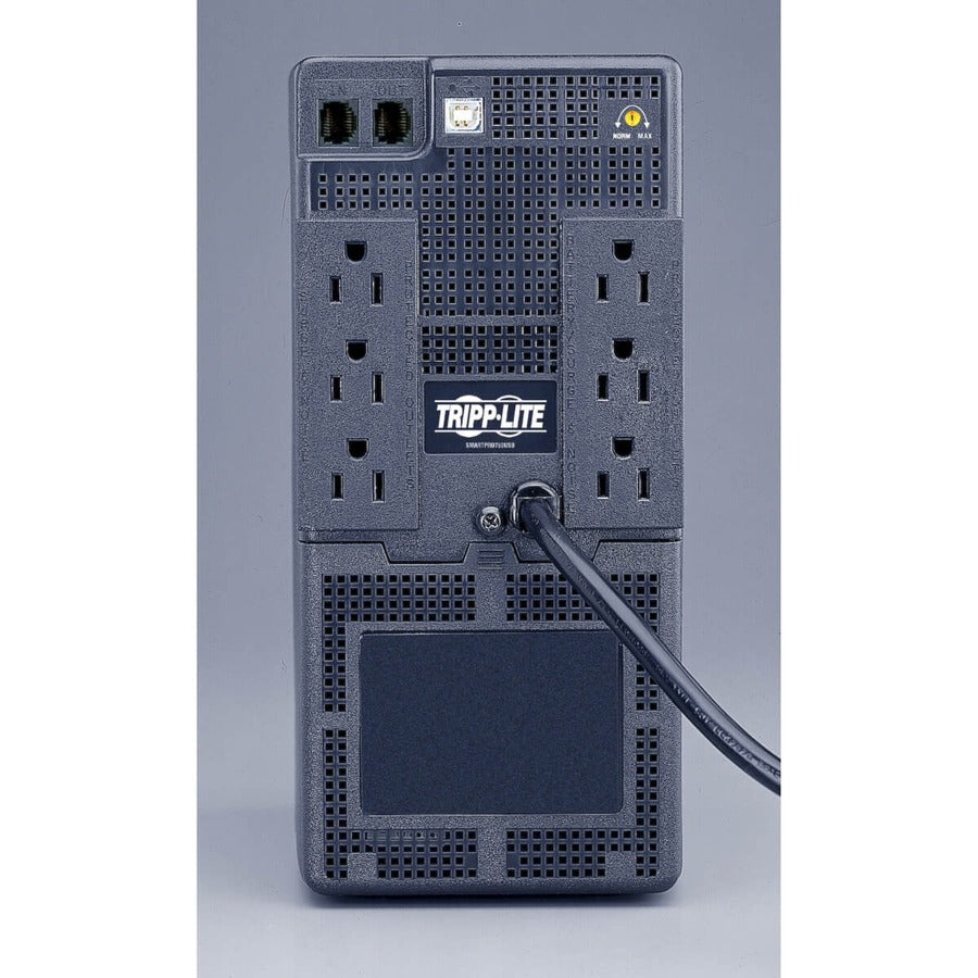 Eaton Tripp Lite Series SmartPro 120V 750VA 450W Line-Interactive UPS, AVR, Tower, USB, Surge-only Outlets — SMART750USB