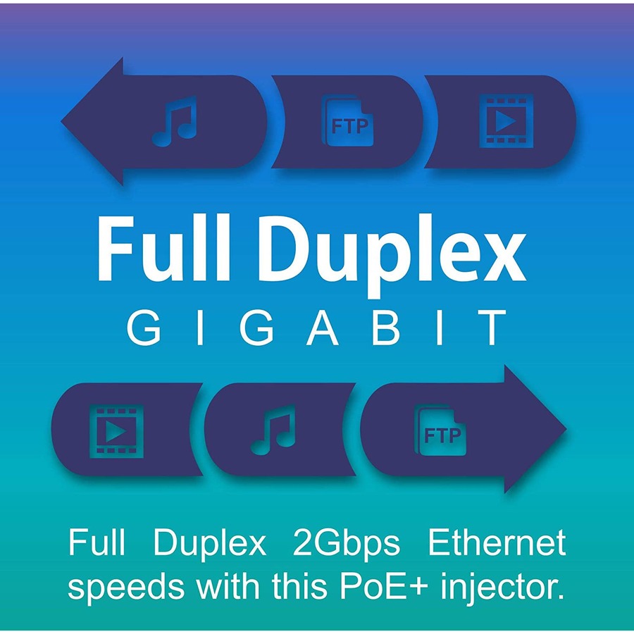 TRENDnet Gigabit Power Over Ethernet Plus Injector, Converts Non-Poe Gigabit To Poe+ Or PoE Gigabit, Supplies PoE (15.4W) Or PoE+ (30W) Power Network Distances Up To 100M (328 ft.), Black, TPE-115GI — TPE-115Gi