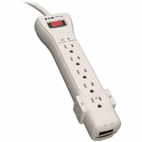 Eaton Tripp Lite Series Protect It! 7-Outlet Surge Protector, 7 ft. (2.13 m) Cord, 2520 Joules, Fax/Modem Protection, RJ11 — SUPER7TEL