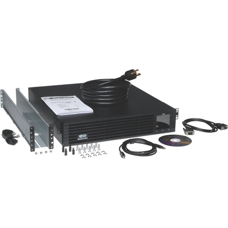 Eaton Tripp Lite Series TAA-Compliant SmartPro 120V 3kVA 2.88kW Line-Interactive Sine Wave UPS, 2U Rack/Tower, Extended Run, Pre-Installed WEBCARDLX Network Interface, LCD, USB, DB9 Serial — SM3000RMXLNTAA
