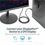 StarTech.com 6ft (1.8m) DisplayPort to DVI Cable, DisplayPort to DVI Adapter Cable, DP to DVI-D Converter, Replaced by DP2DVI2MM6 — DP2DVIMM6