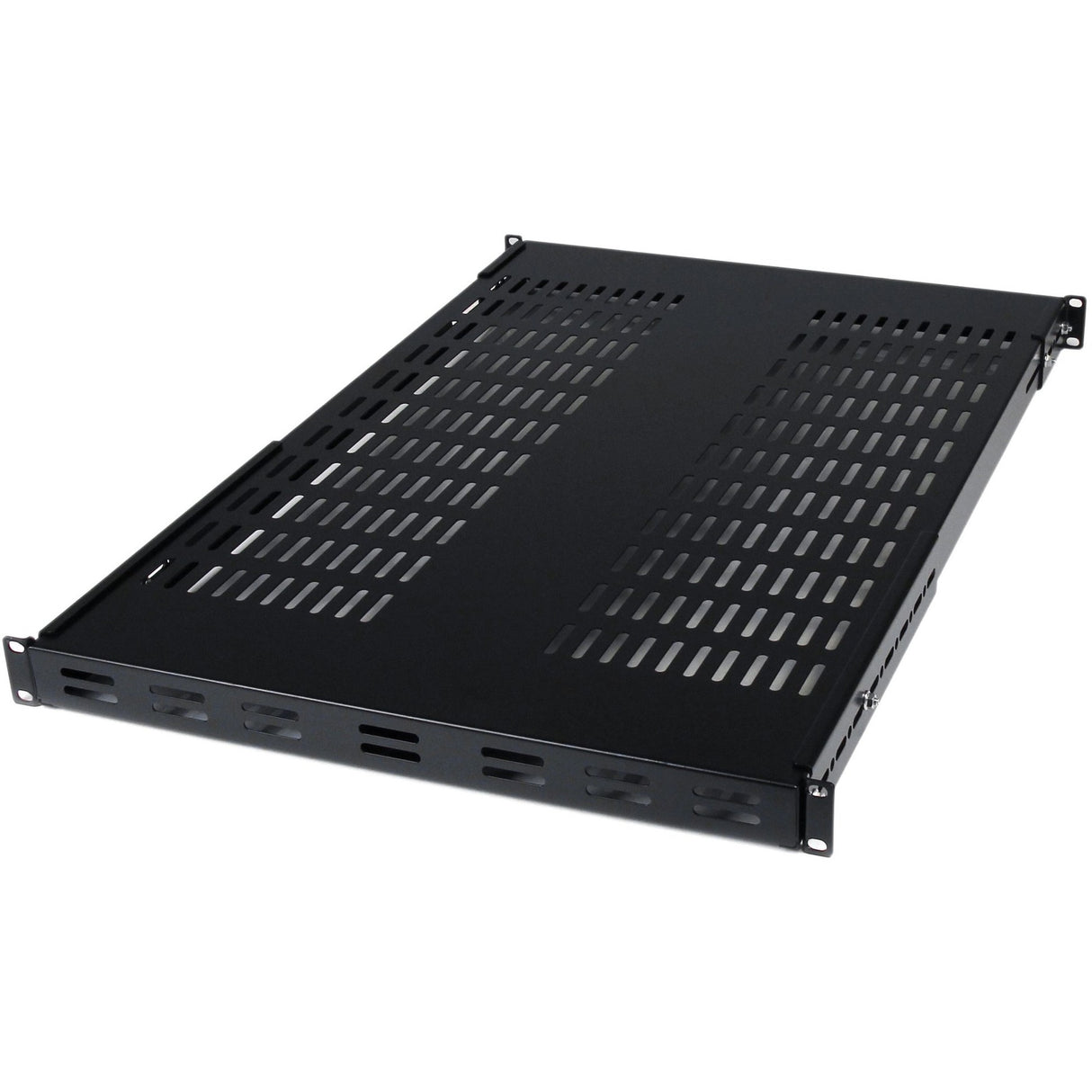 StarTech.com 1U Adjustable Mounting Depth Vented Rack Mount Shelf - 175lbs / 80kg — ADJSHELF