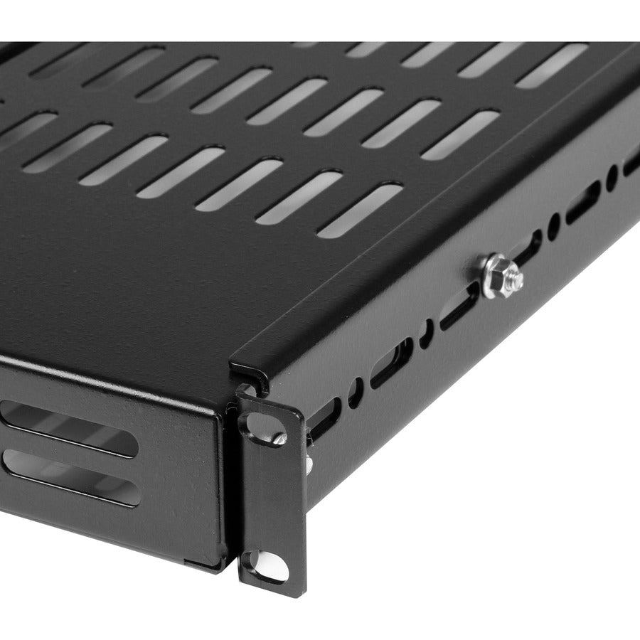 StarTech.com 1U Adjustable Mounting Depth Vented Rack Mount Shelf - 175lbs / 80kg — ADJSHELF