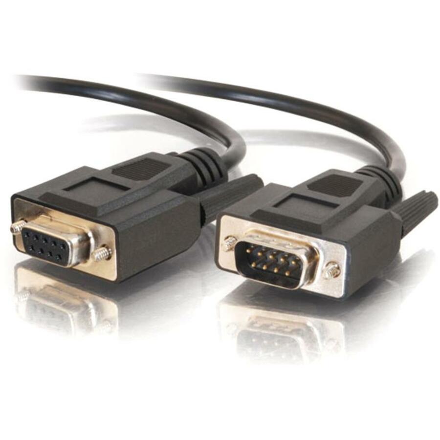 C2G 50ft DB9 M/F Extension Cable - Black — 52034