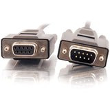 C2G 50ft DB9 M/F Extension Cable - Black — 52034
