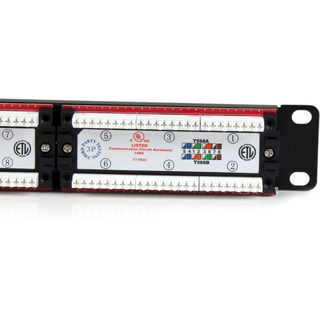 StarTech.com 24 Port 1U Rackmount Cat 6 110 Patch Panel — C6PANEL24