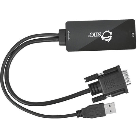 SIIG Portable VGA & USB Audio to HDMI Converter — CE-VG0U11-S1